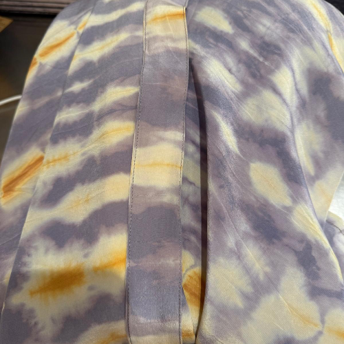 Silk Wrap Skirt - Mauve Ocre Tie Dye