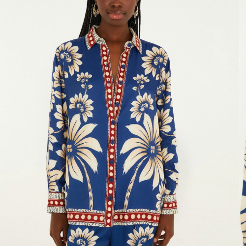 Blue Luna Viscose Pajama Shirt Product vendor