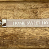 HOME SWEET HOME Gewebter Bestickter Schlüsselanhänger
