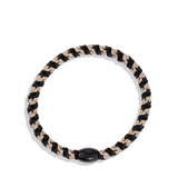 SLIM BLACK-BEIGE GLITTER STRIPE