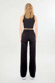 Odin Wide Leg Fit Black Ra Logo Women's Jeans