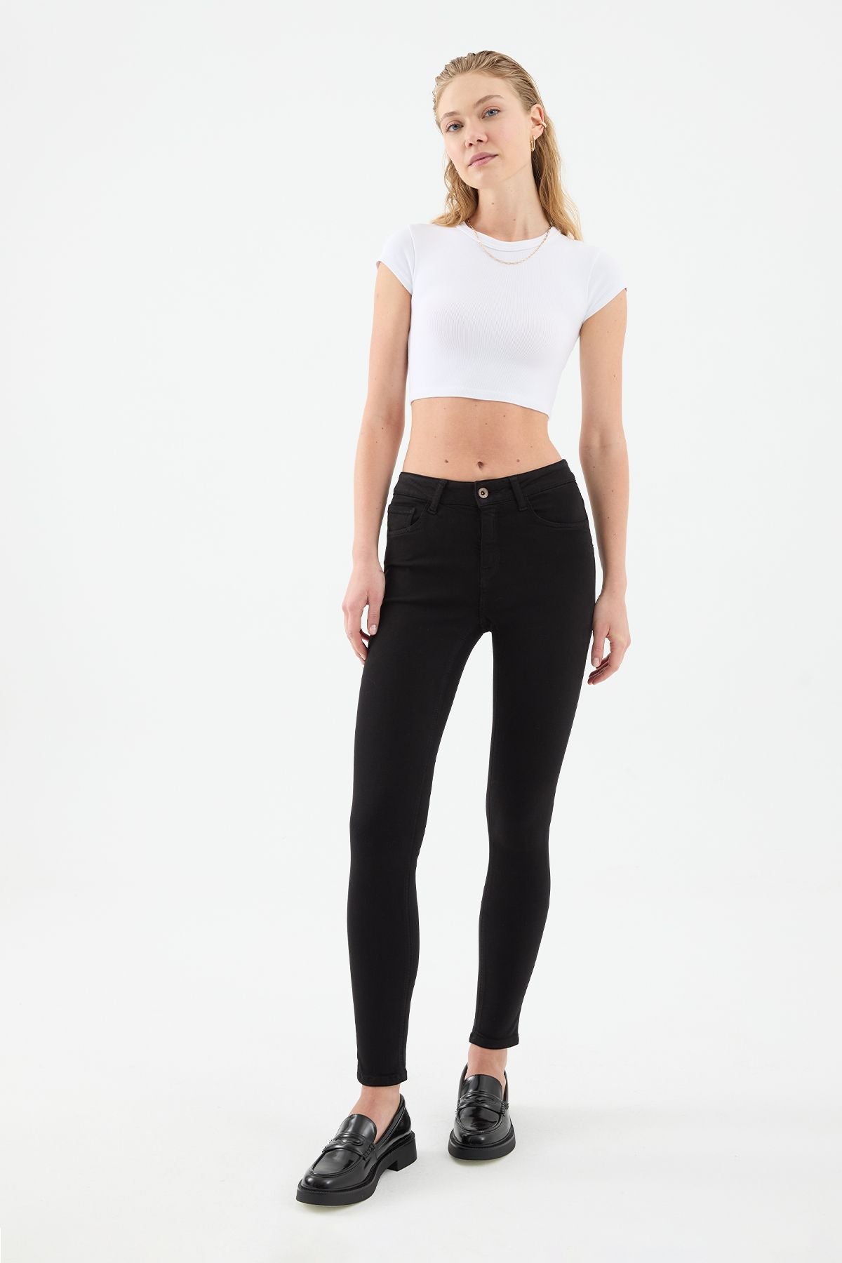 Sira Skinny Fit Black Women's Jeans