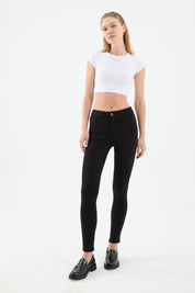 Sira Skinny Fit Black Women's Jeans