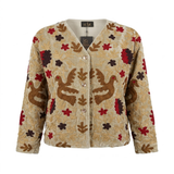 Cofur Veste en velours brodée – Sable