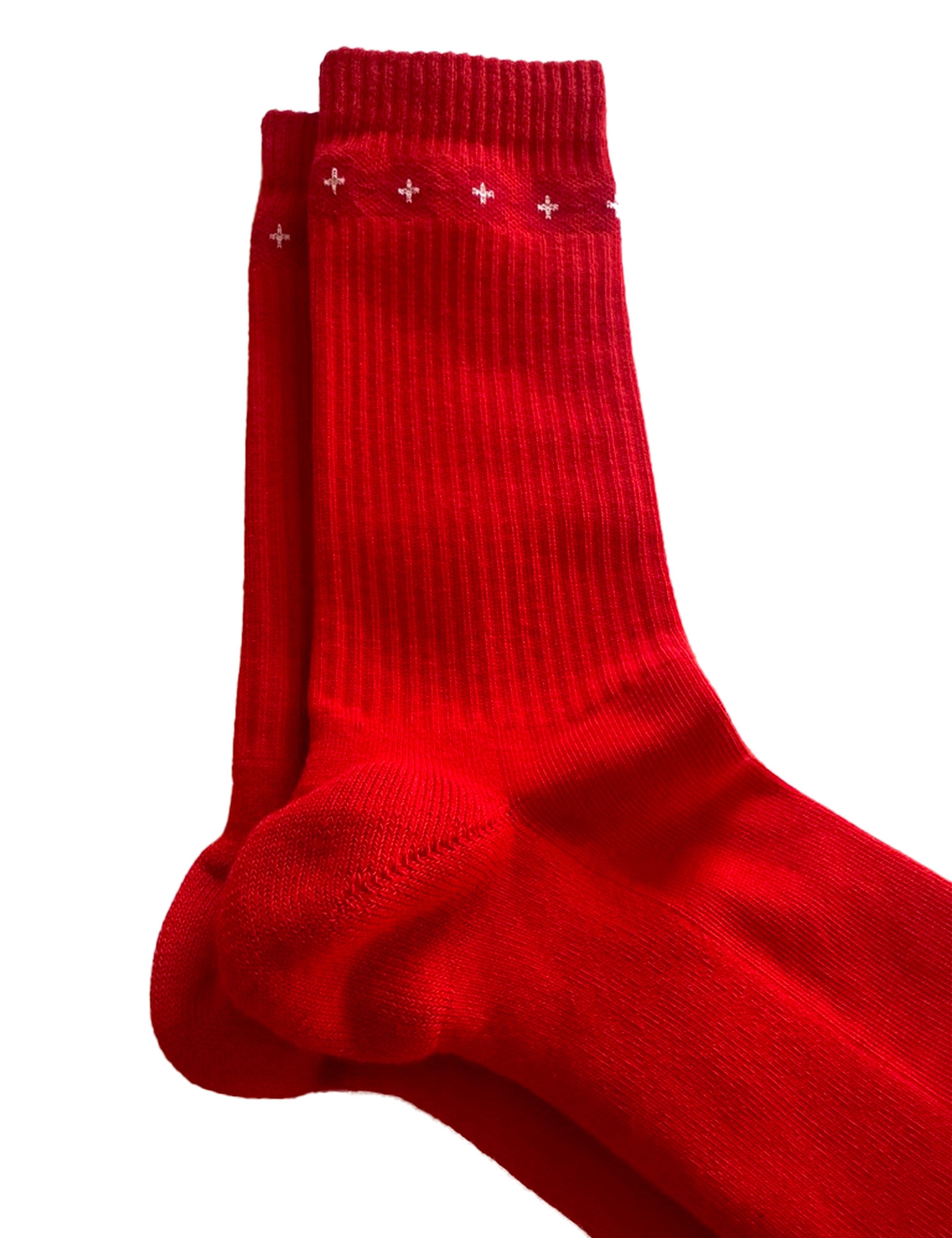  PIERRE LOU DES ALPES-Fleurs Rouges Socks-2