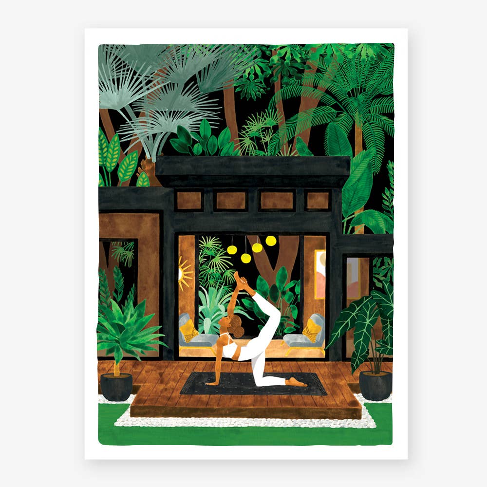 Affiche de la terrasse du yoga