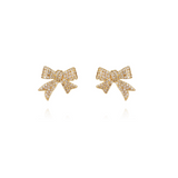 BOW Stud Earrings | Cubic Zirconia Product vendor
