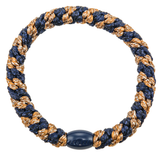 Kknekki – Rayé Cognac & Bleu Marine Pailleté