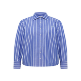 Chemise à rayures – Bleu électrique & bleu clair