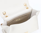 Plinio Visonà AMBRA Cream Leather Shoulder Bag