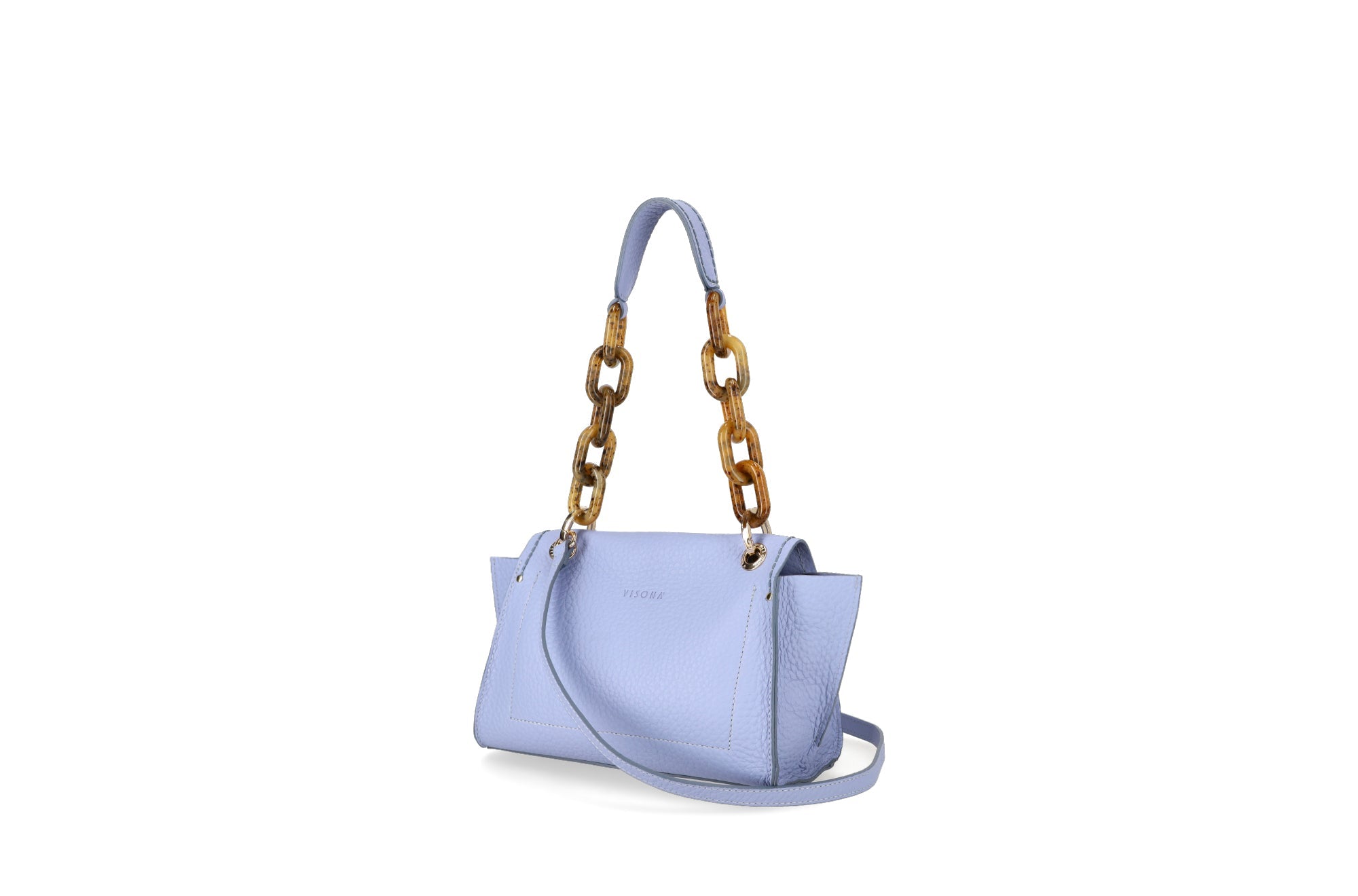 Plinio Visonà AMBRA Cream Leather Shoulder Bag