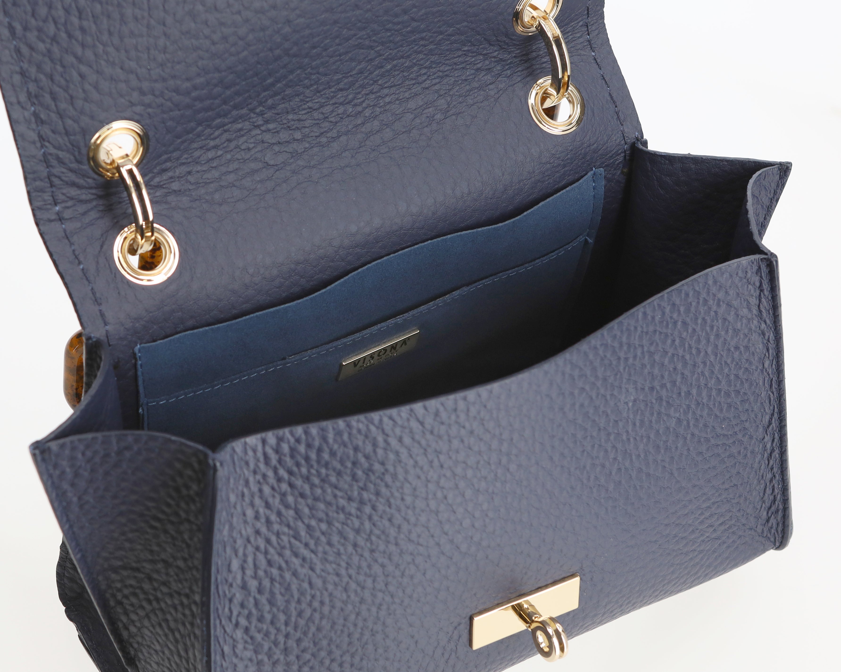 Plinio Visonà AMBRA Cream Leather Shoulder Bag