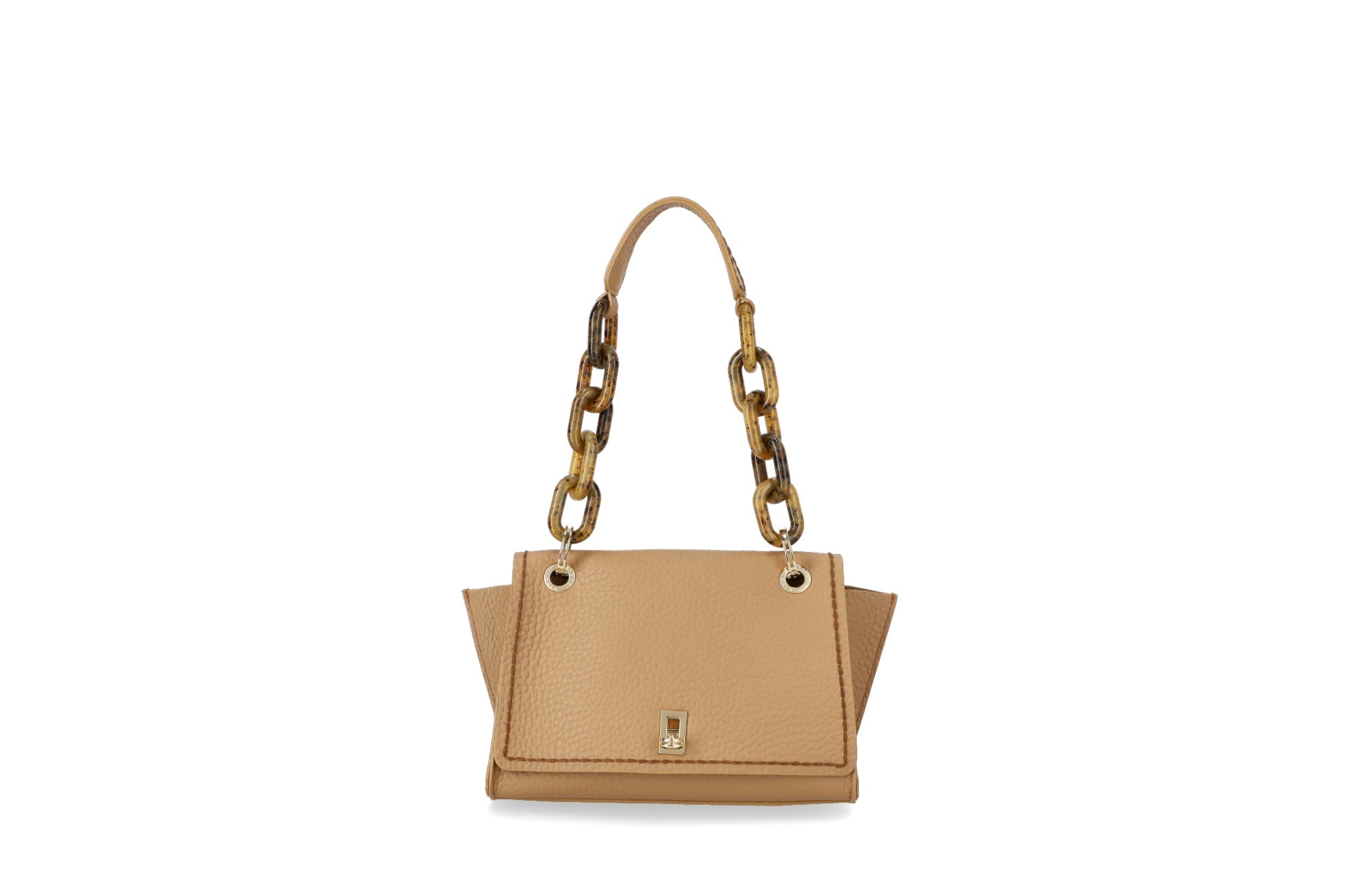 Plinio Visonà AMBRA Cream Leather Shoulder Bag
