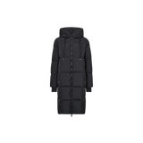 Mos Mosh Nova Square down coat in dark grey, front view – 99things.ch