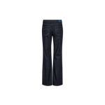 Mos Mosh Marlena Nippon jeans in dark blue, back view – 99things.ch
