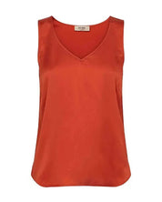 MMAstrid Silk Tank Top in red front product view