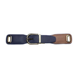 Reversible Leather Belt — Brown & Navy Blue