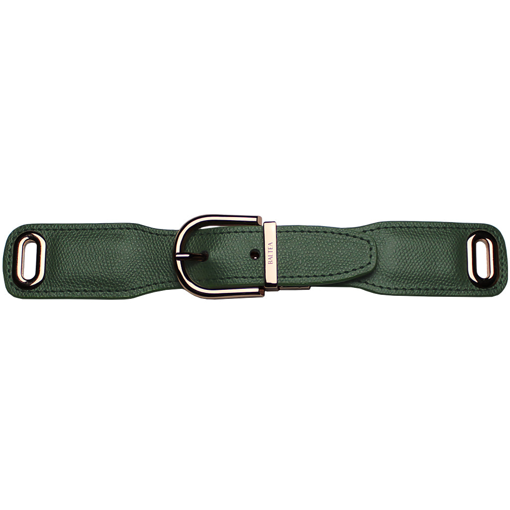 Baltea green and white reversible leather belt, alternate view