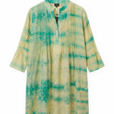 One of a Kind Silk City Dress – Turquoise