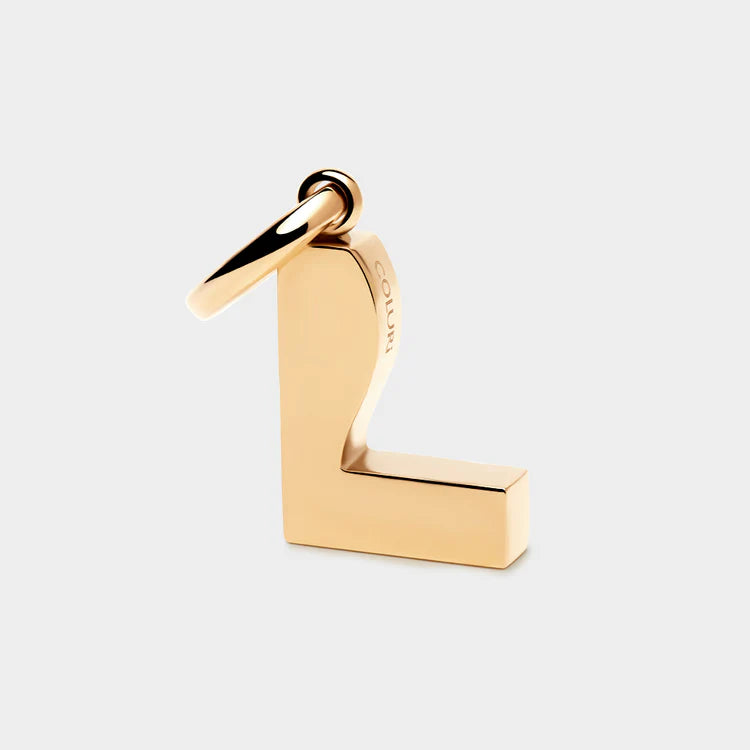 LETTER L CHARM/L/Golden