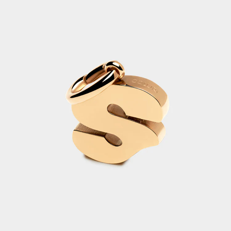 LETTER S CHARM/S/Golden