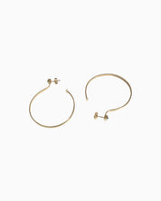 Fann! Gold Hoop Earrings Calliophis