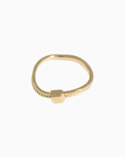 FANN! Handmade Simple gold ring Wavy #01
