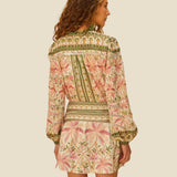 Back view of the FARM Rio Palm Dream Mini Skirt.