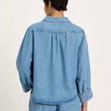 TENCEL Soft Denim Blouse - Medium Wash