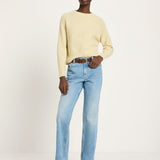 LANIUS Raglan Sweater in pastel sun melange stripes – alpaca & virgin wool, 99things.ch