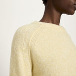 LANIUS Raglan Sweater in pastel sun melange stripes – alpaca & virgin wool, 99things.ch