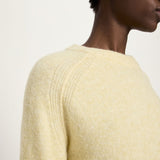 LANIUS Raglan Sweater in pastel sun melange stripes – alpaca & virgin wool, 99things.ch
