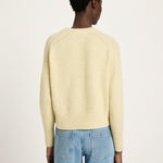 LANIUS Raglan Sweater in pastel sun melange stripes – alpaca & virgin wool, 99things.ch