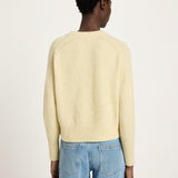 LANIUS Raglan Sweater in pastel sun melange stripes – alpaca & virgin wool, 99things.ch