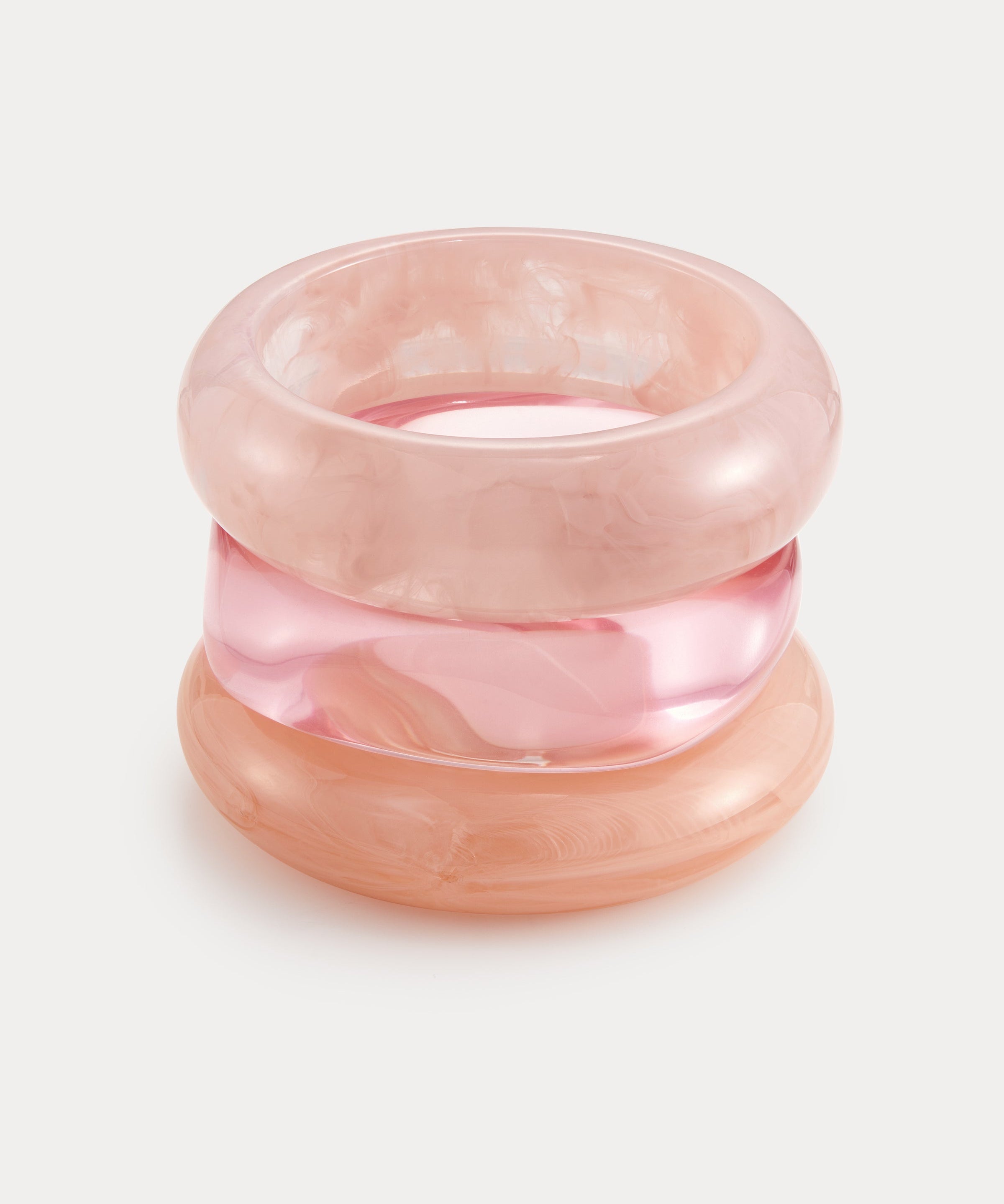 Luv AJ Formentera Bangle Set in pink