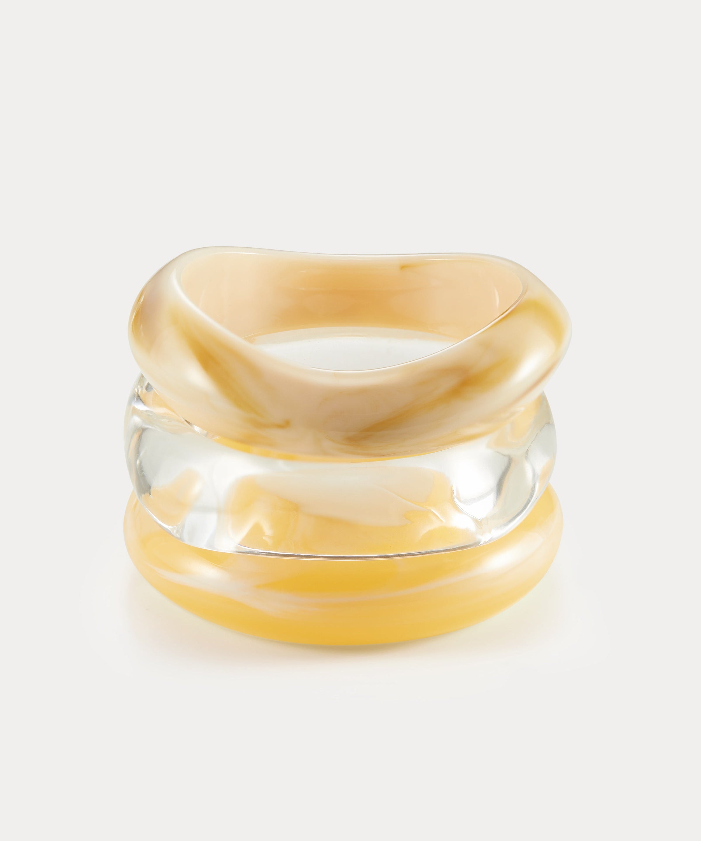 Luv AJ Formentera Bangle Set in yellow