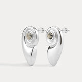 Luv AJ Palma Shell Studs in silver