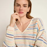 Striped Alpaca-Blend Sweater — Multicolour
