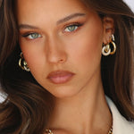 Luv AJ Baby Amalfi Tube Hoops on model