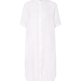 MMArleth white linen dress product image showing relaxed straight silhouette