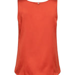 MMAstrid Silk Tank Top in red back product view