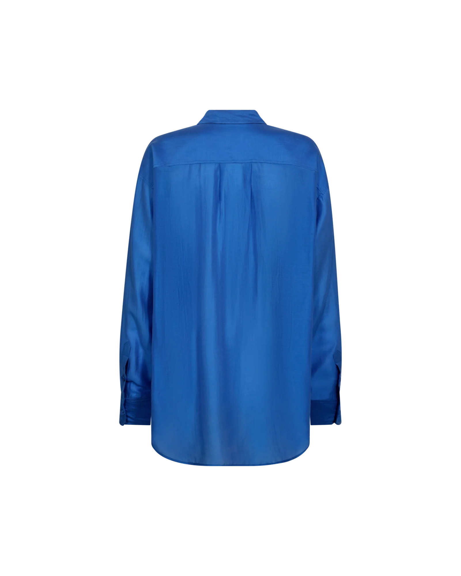 Blue oversized MMDanika shirt by MOS MOSH with relaxed fit.
