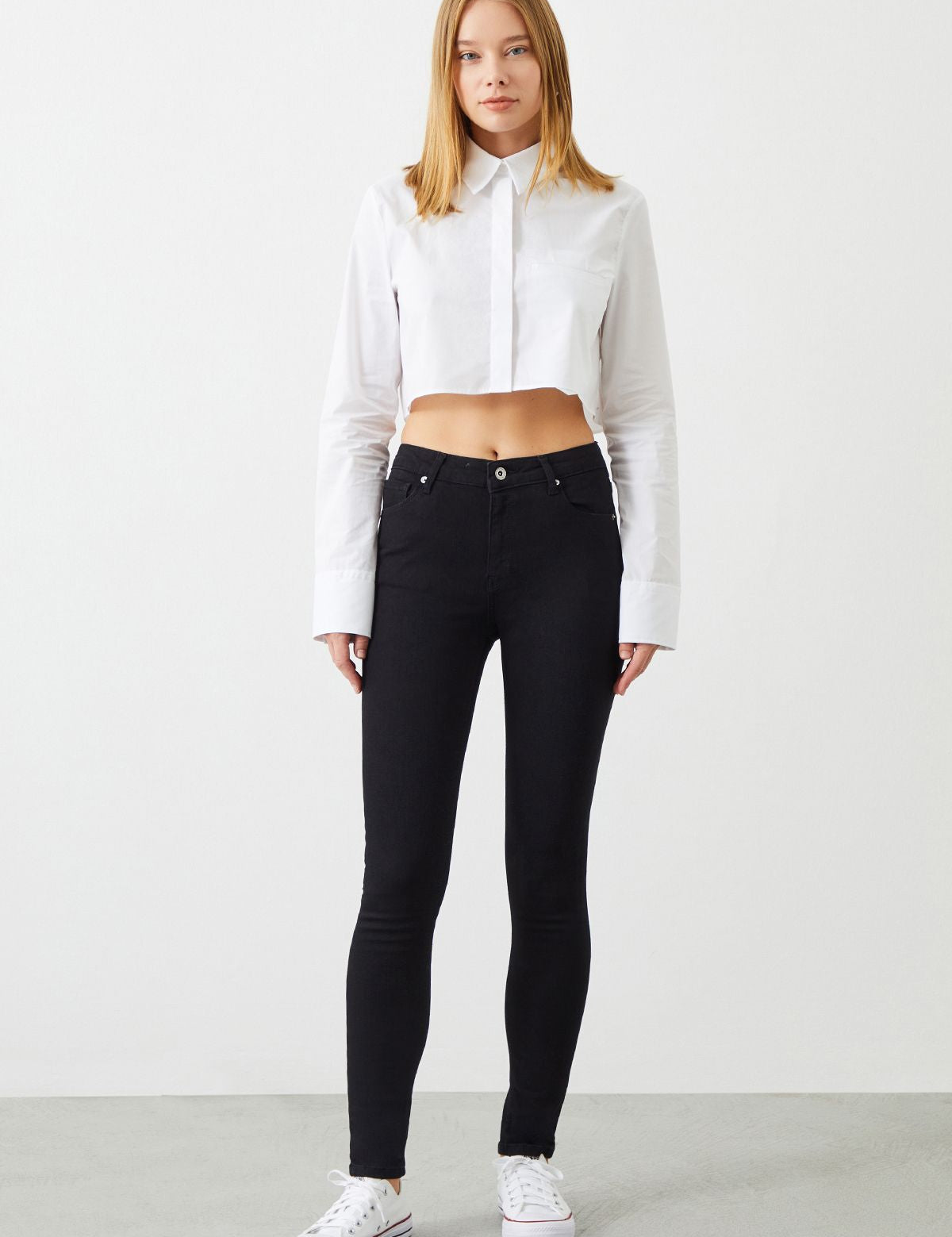  Ra Denim-Sira Skinny Fit Black High Waist Women’s Jeans-2