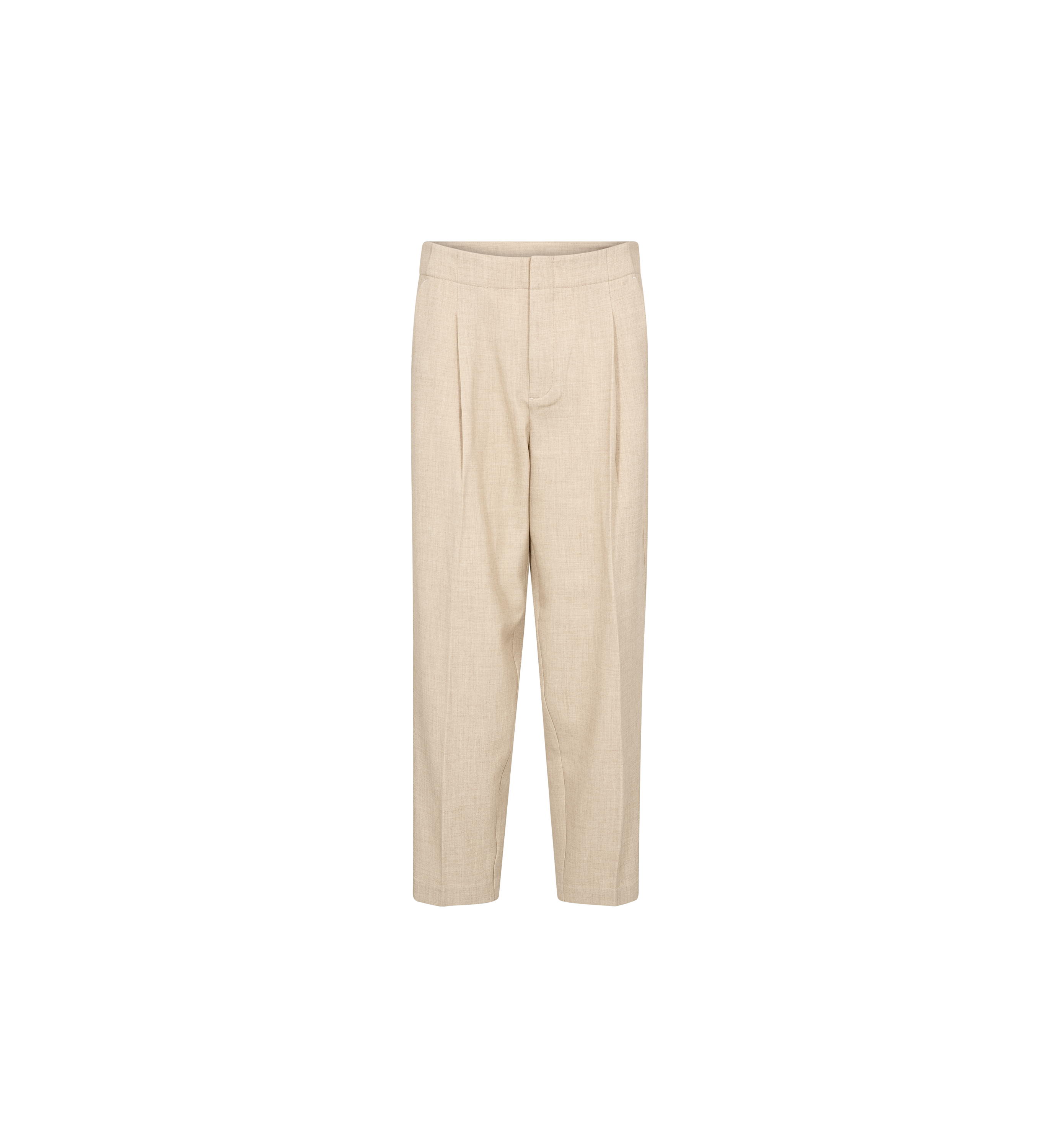 Mos Mosh Leysa Flair cropped pants in twill, front view – 99things.ch