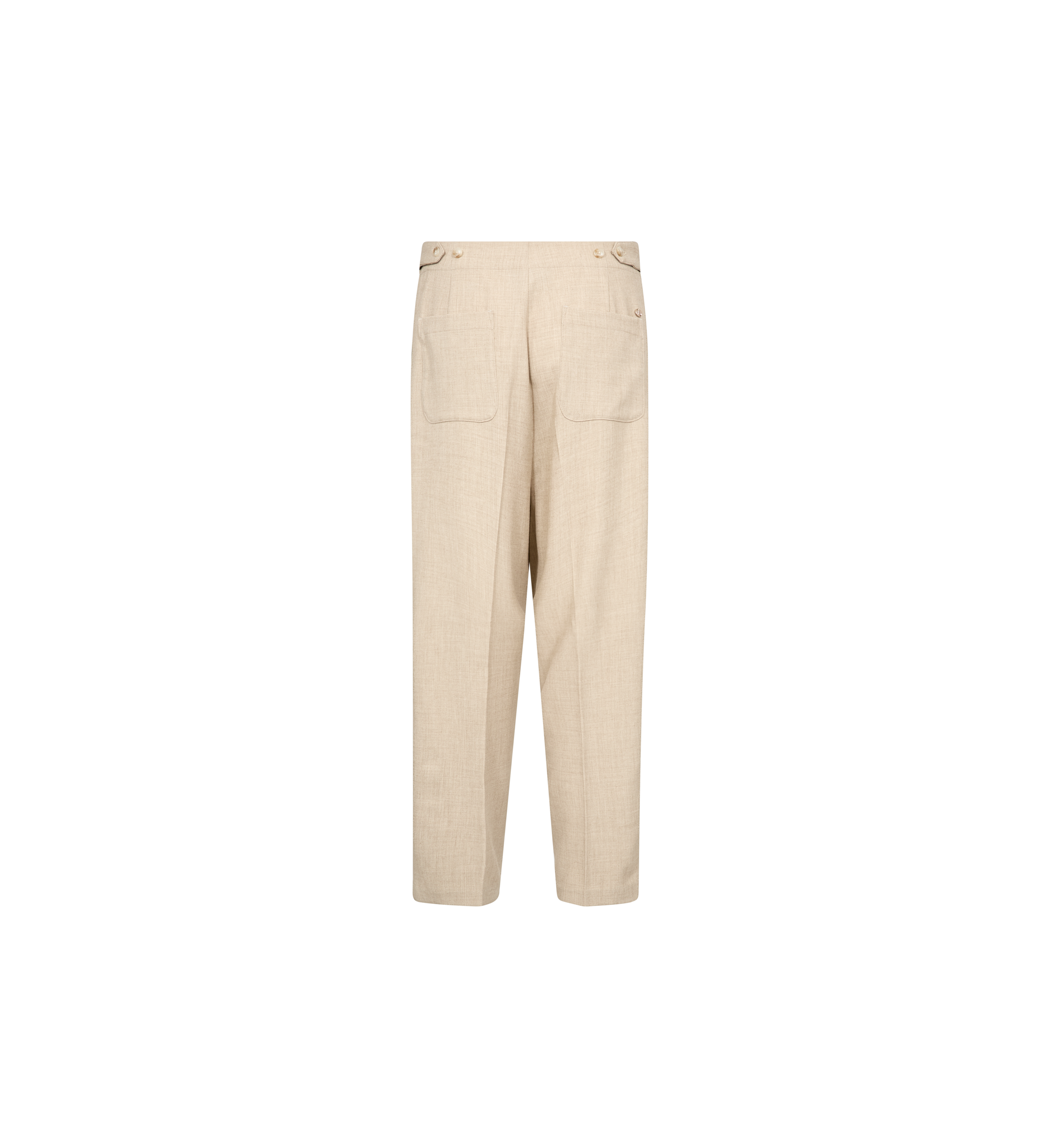Mos Mosh Leysa Flair cropped pants in twill, back view – 99things.ch
