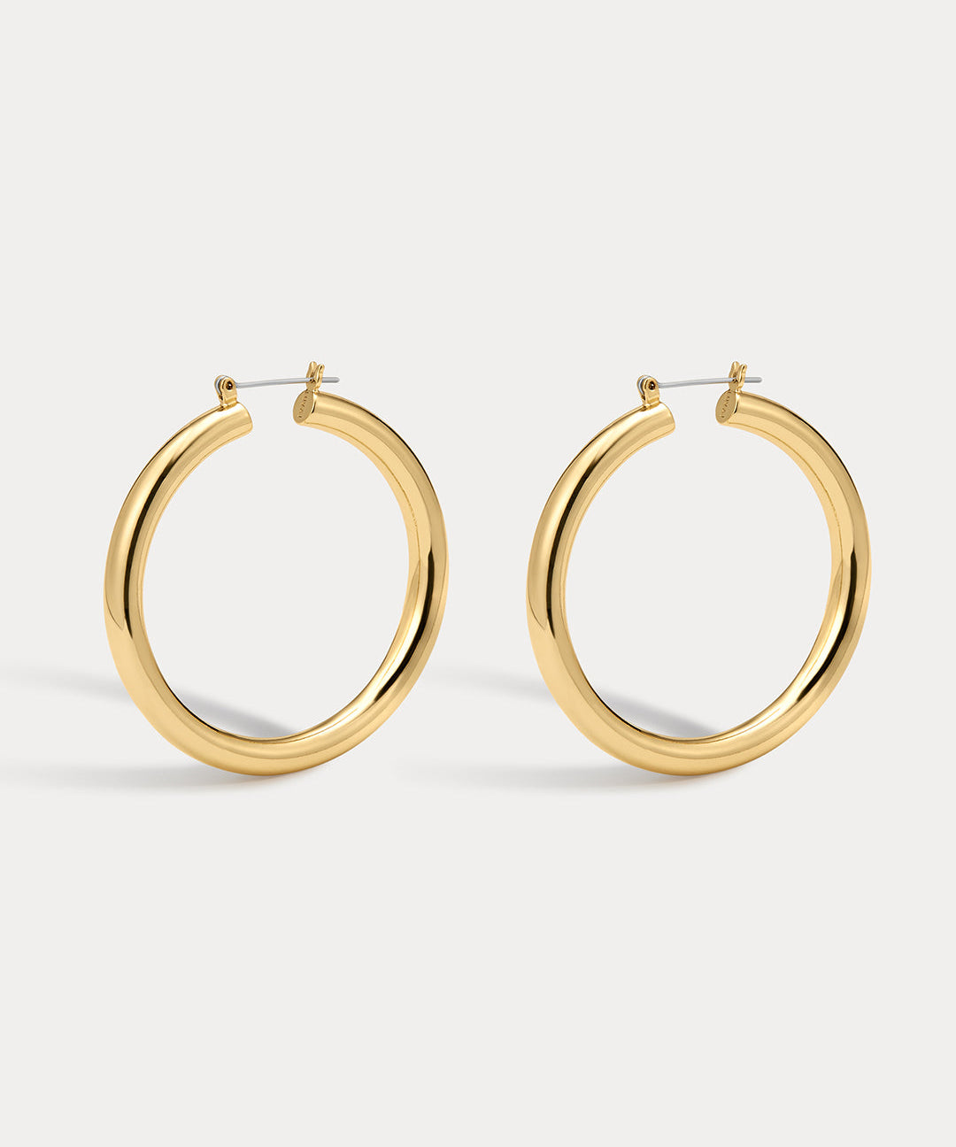 Luv AJ Amalfi Tube Hoops in gold