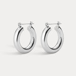 Luv AJ Baby Amalfi Tube Hoops in silver