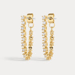 Luv AJ Ballier Chain Studs in gold