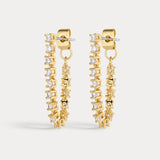 Luv AJ Ballier Chain Studs in gold