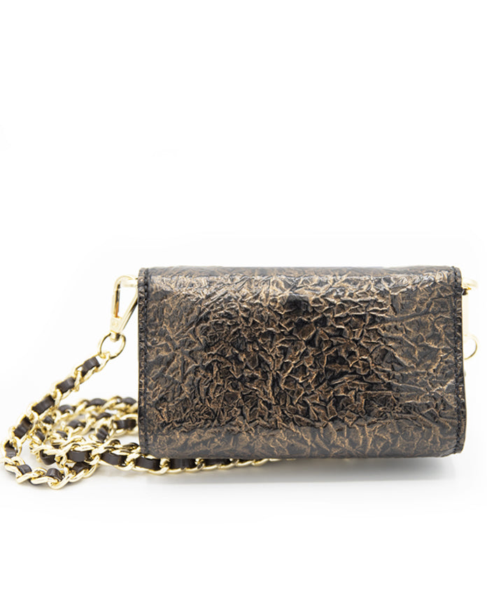 Handcrafted Aetalia Ary bronze leather bag, designed for fashion lovers who seek sophistication and timeless style